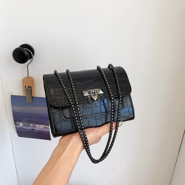 Bolsa Couro Elegante Crocodile