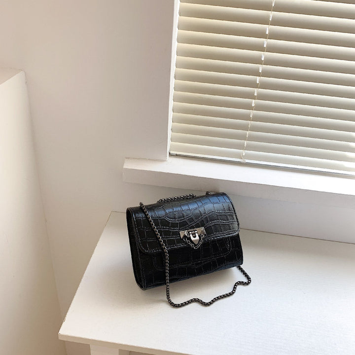 Bolsa Couro Elegante Crocodile