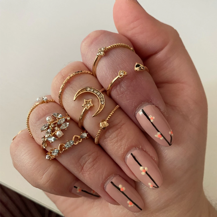 Kit Anel Feminino Luar