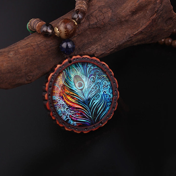 Colar Feminino Pavão